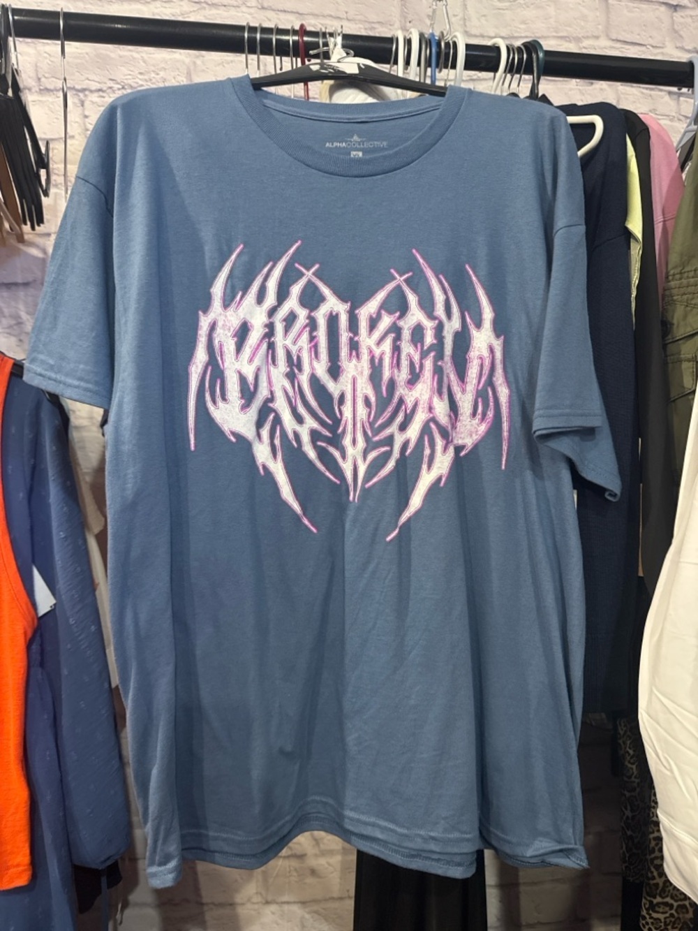 Alpha Collective • NWT Broken Cotton Graphic T-shirt - Picture 2 of 2